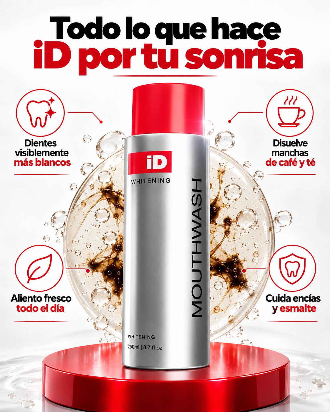 iD Whitening Mouthwash (un enjuague bucal blanqueador)