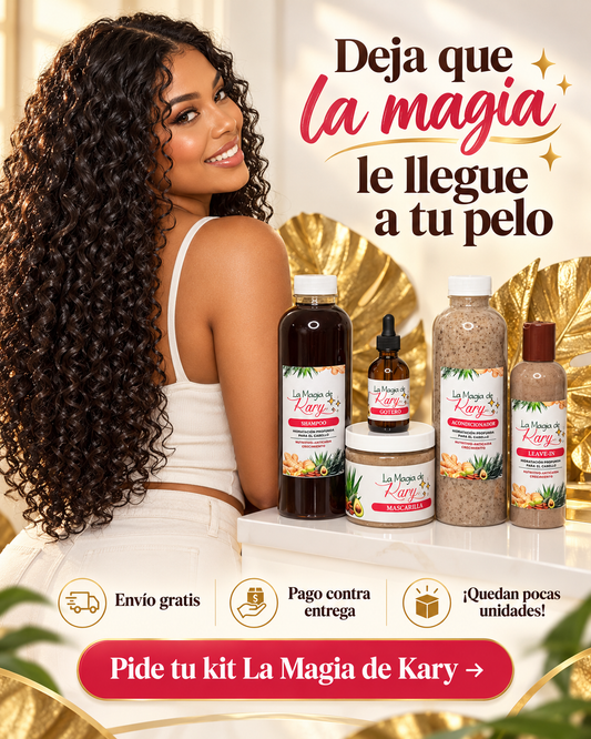 🌿 La Magia de Kary – Kit Capilar Anticaída, Crecimiento e Hidratación (5 Productos)