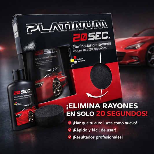 Pulimiento platinum 20 seg borra rayones sin talleres ni costos