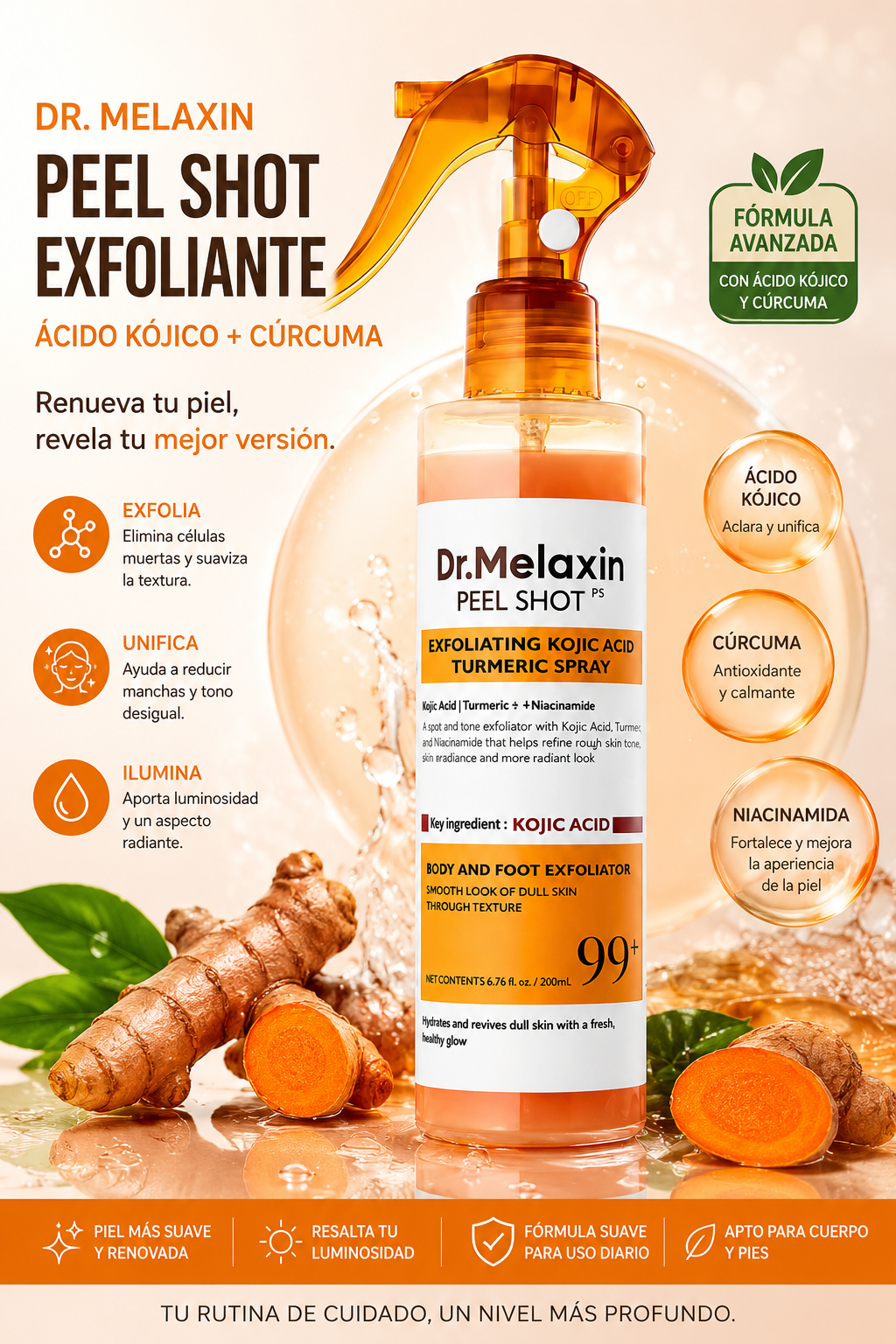 DR MELAXIN Spray Exfoliante