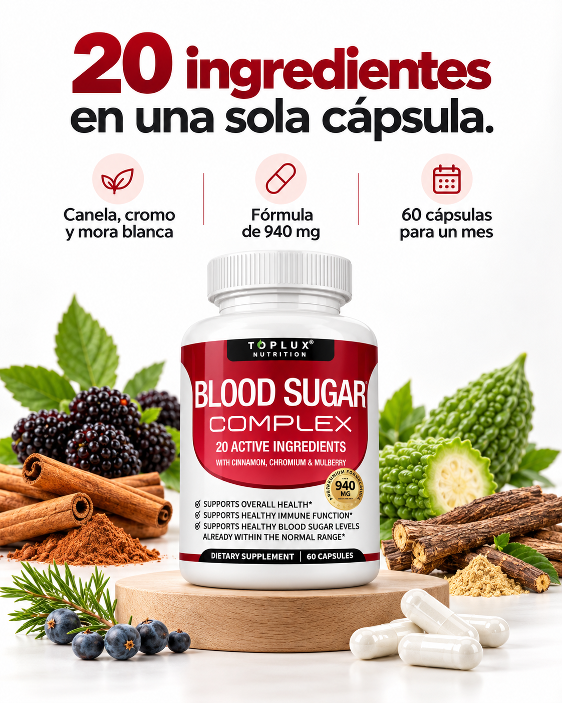 Toplux Nutrition Blood Sugar Complex