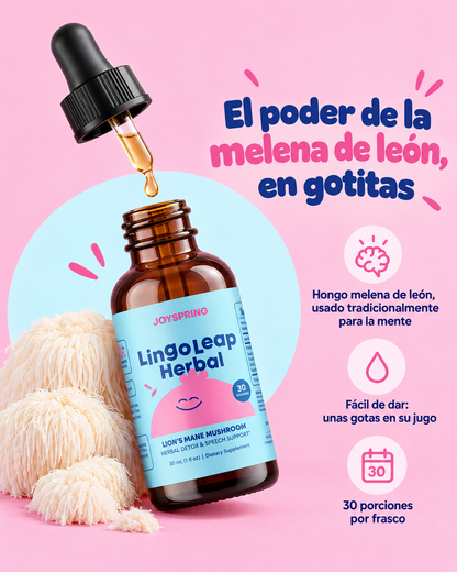 LingoLeap Herbal Kids – Gotas Infantiles con Melena de León