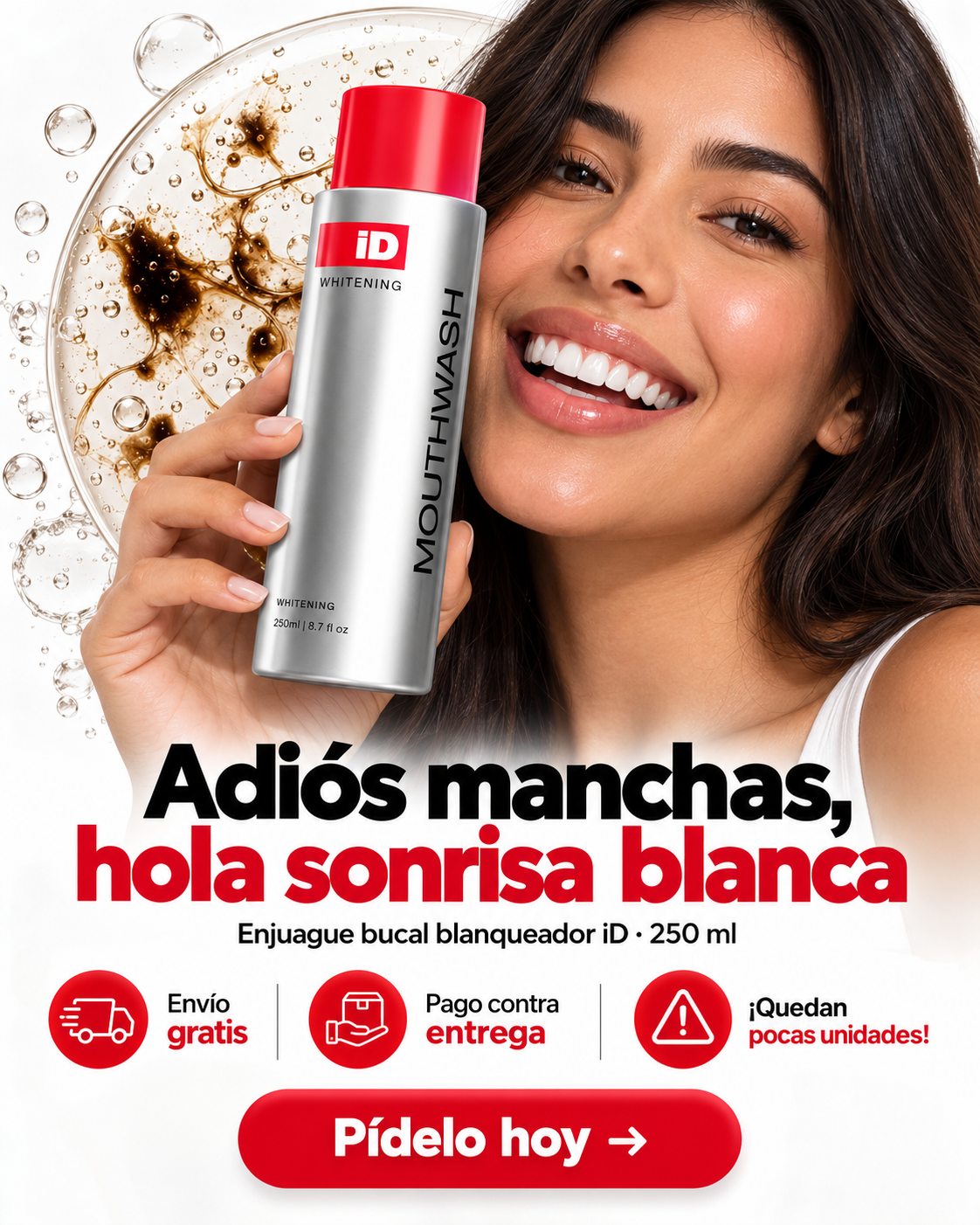 iD Whitening Mouthwash (un enjuague bucal blanqueador)