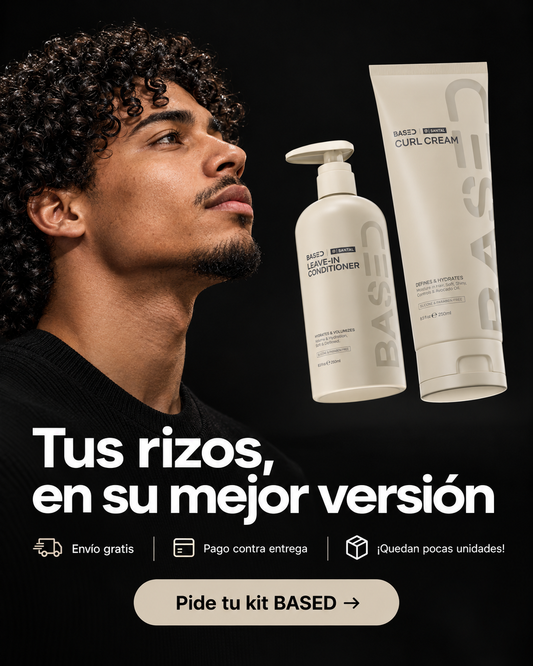 Kit para Rizos BASED Santal – Leave-In + Curl Cream.