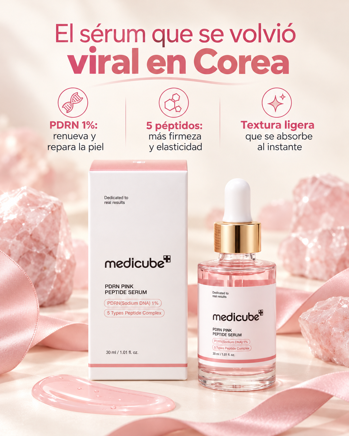Medicube PDRN Pink Peptide Serum 🌸
